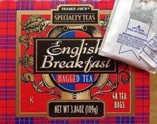 Trader Joe's English Breakfast Tea 48 bags Exp. 03/26
