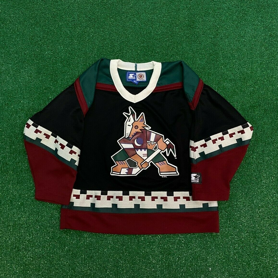 Vintage Starter NHL Kids Arizona Coyotes Hockey Jersey Sz LG