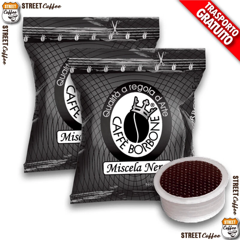 600 Capsule Cialde Caffè Borbone Nera Nero compatibili Lavazza Espresso Point *