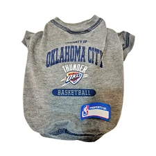 Pets First NBA Premium Tee Shirt for Dogs Cats Oklahoma City Thunder Small