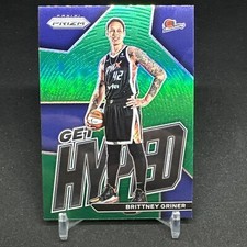 2023 Panini Prizm WNBA Get Hyped Green Brittney Griner #5 Phoenix Mercury
