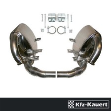 JP Endschalldämpfer SET Sport Edelstahl + Montagesatz passend für Porsche 996