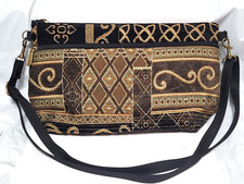 Danny K of Beverly Hills Crossbody Tapestry Shoulder Bag Purse 12  x7  x3  