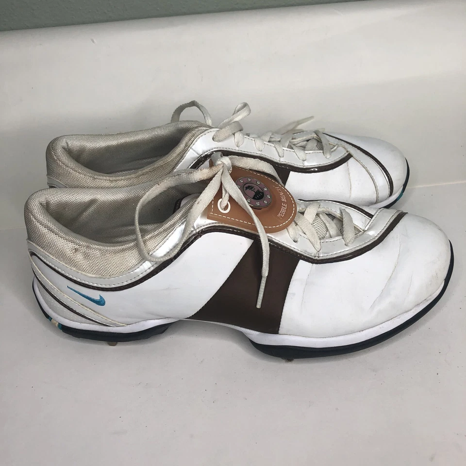 Zapatos de golf Nike para mujer talla 8,5 color blanco/marrón Foto 4 de 4