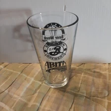 BROOKLYN BREWERY Craft Beer Pint Shaker Glass CLEAR ABITA MEMPHIS BEER WEEK