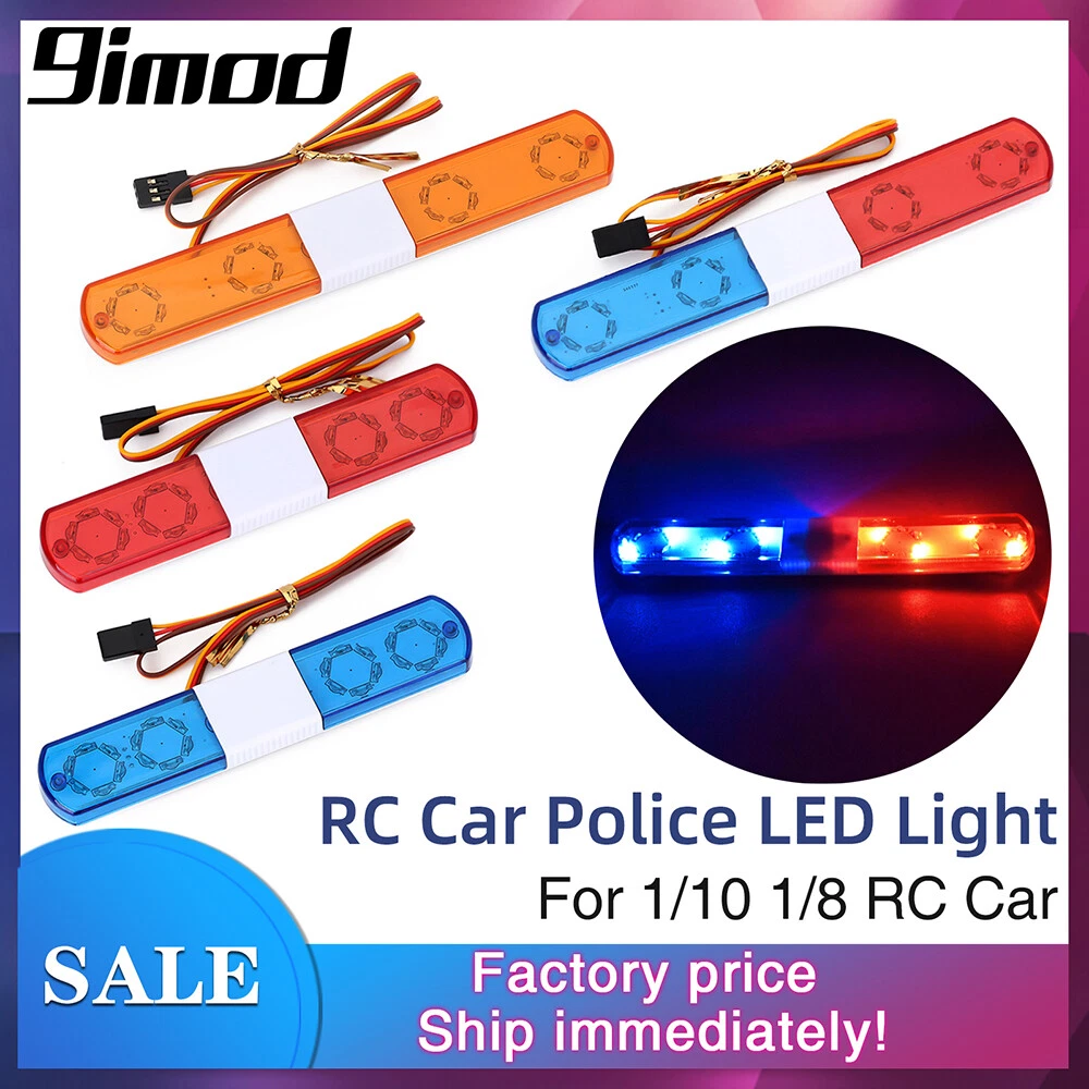 RC LED Licht LED Blinklicht Alarm Licht Polizei Licht Lampe für 1/10 1/8 RC  Auto