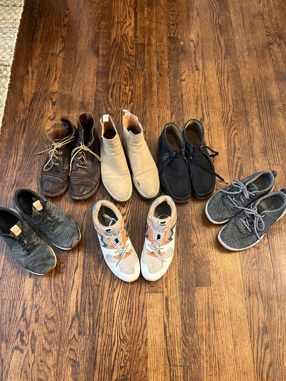 Lotto scarpe uomo taglia 11 5 e 12: Allen Edmonds Clarks New Balance Karhu