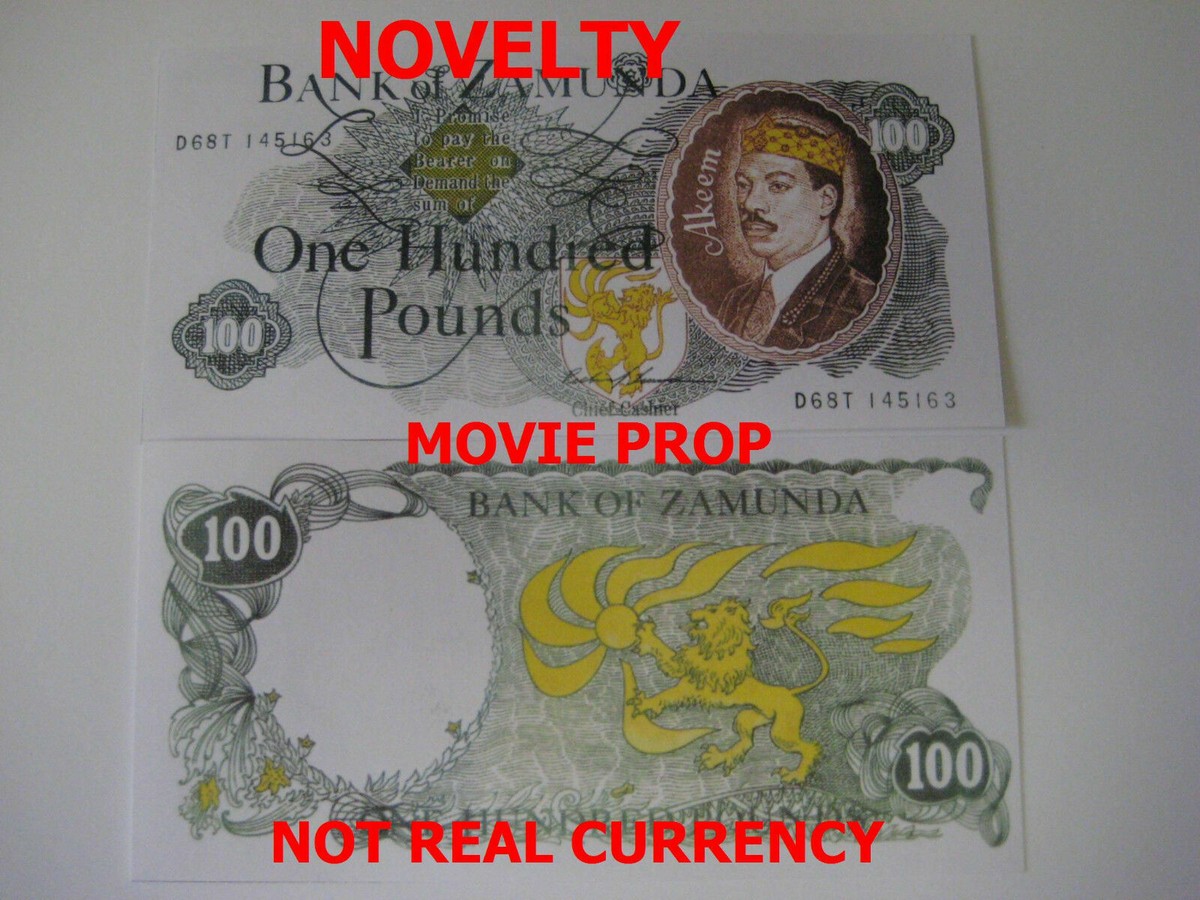 Coming to America Zamunda NOVELTY Bill MovieProp Eddie Murphy NOT