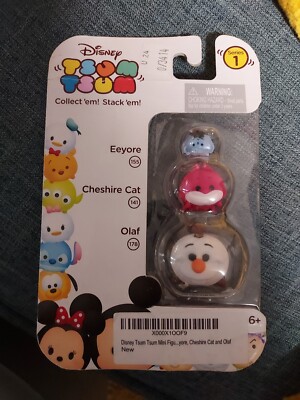 Disney Tsum Tsum Collect Stack 'Em Series 1 Olaf 178 Cheshire 141 Eeyore 155 NEW