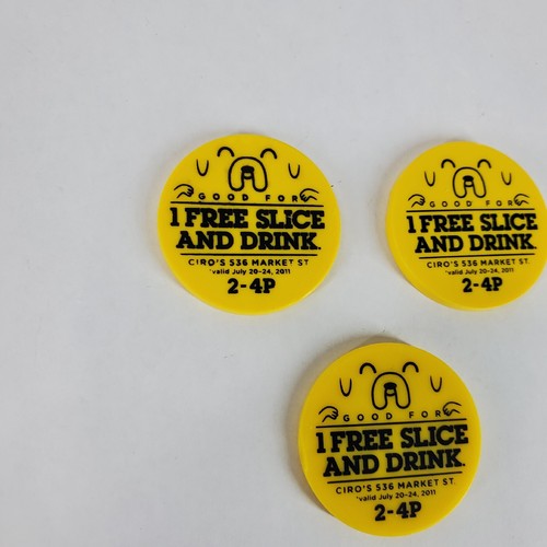 Ficha promocional SDCC 2011 Hora de Aventuras Jake Cartoon Network Ciro's Pizza - Imagen 5 de 6