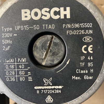 Worcester Greenstar CC1 FSN 29KW Kombi 130mm G1 Pumpe 87161165610 8717204384 