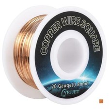 Square Copper Wire 20 Gauge 99.9 Pure Soft Copper Wire Copper Wire 50 Ft
