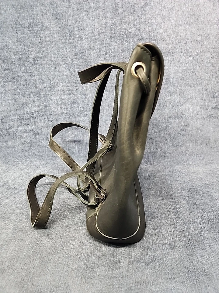 Mochila de cuero LL Bean vintage para barco y mano forrada en negro viaje universidad u-4G Foto 4 de 4