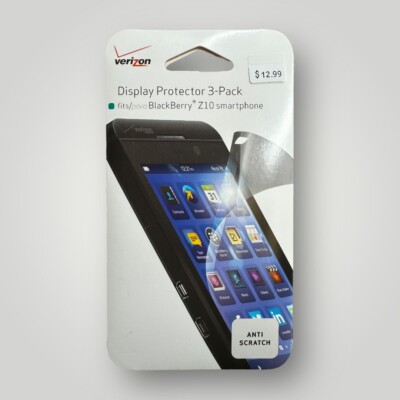 BlackBerry Z10 Anti Scratch Screen Display Film Protector 3 Pack by Verizon