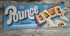 Vintage 1973 Pounce Parker Brothers Canada Bilingual Word Board Card Game A18