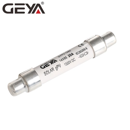Fusible y soporte de CC solar fotovoltaico GEYA 40/50 amperios 14*85 mm 20 kA 1500 DC - Imagen 9 de 10