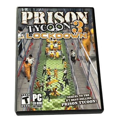 Prison Tycoon 3 Lockdown PC CD-ROM Computer Video Game 2007  Software