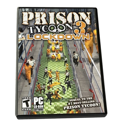 Prison Tycoon 3 Lockdown PC CD-ROM 2007 Computer Video Game Software Virtual
