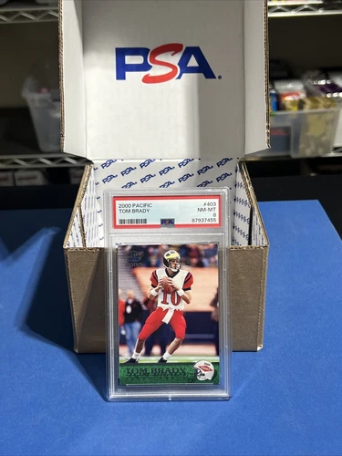🔥2000 Pacific Tom Brady #403 RC Rookie PSA 8 ⚡️NM-MT