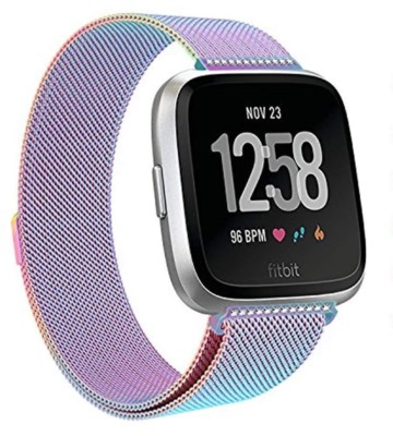 Stainless Fitbit Versa Bands Purple Swees Milanese Loop Mesh Wrist