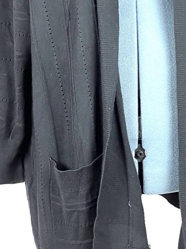 Avenue black lightweight cardigan 26/28 815 - Picture 3 of 5