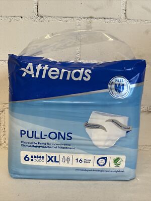 XP01 - Attends Pull-Ons 6 Gr. XL Windelpants 16 Stück - Einmal Unterwäsche - Neu