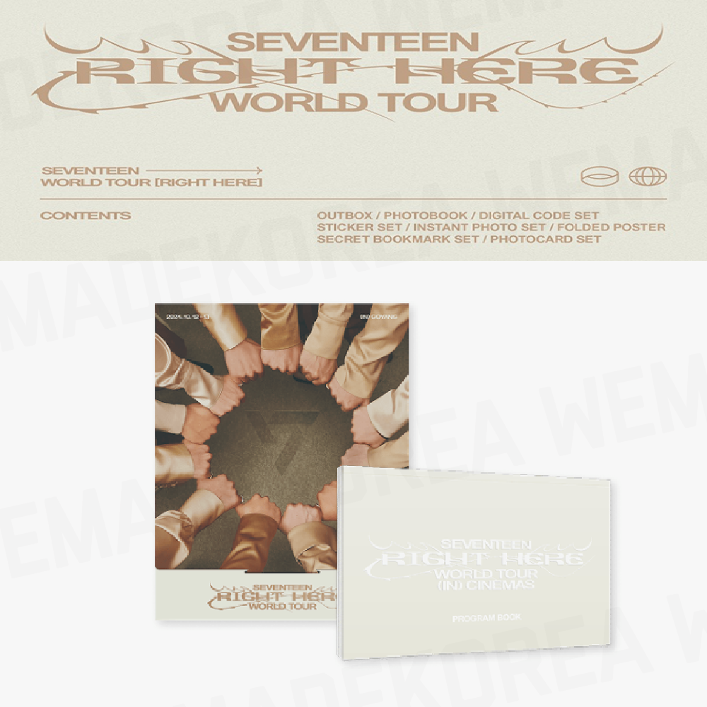SEVENTEEN World Tour RIGHT HERE Digital Code + Program Book Set