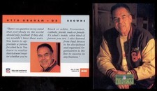 1992 Pro Line OTTO GRAHAM Cleveland Browns Hall of Fame Throwbacks Card