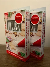 🧁 DECORATING KIT 2 PACK 12pc Each DISPOSABLE BAGS + TIPS For COOKIES & CAKES A7