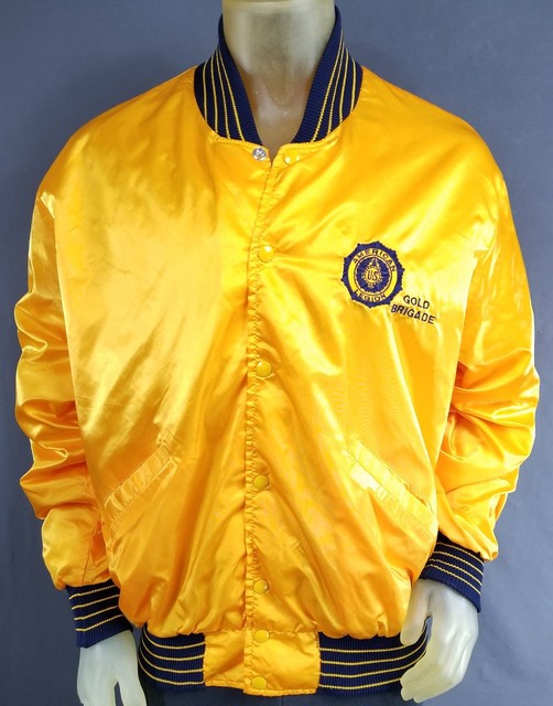 American Legion Jacket Gold Brigade XL DeLong Nylon Vintage Mens B2 | eBay