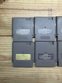 NES Game Lot Top Gun Astyanax Base Wars Tennis Pro Am Untested