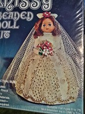 Walco Li'l Missy BRIDE 13304 Sequin Bead Doll Christmas Ornament KIT Vintage NOS