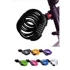 Wire Lock Bicycle Lock 5-Digit Dial Key Chain Bracket Seatpost Lock Road Bike C