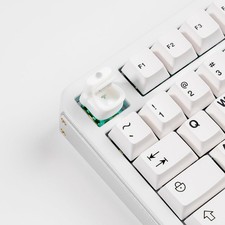 3D Printed Toilet Keycap for Mechanical Keyboards, White Resin, 1U CCK-01