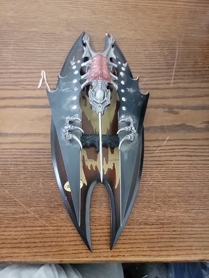 Fantasy Master Night Stalker VAMPIRE Knife Sword Dagger 16'' with Plaque