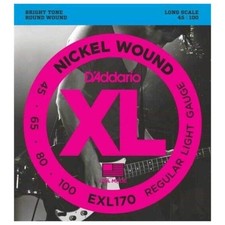 D'Addario Nickel Wound Bass 45-100 Light Long Scale