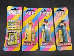 Vintage PEZ Euro Bonbons Candy Refill Figures Lot Of 4