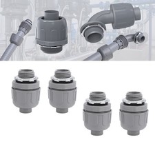 .›10 Pcs Liquid Tight Conduit Connector 1 Inch NPT Nylon 6 Electrical Conduit Fi