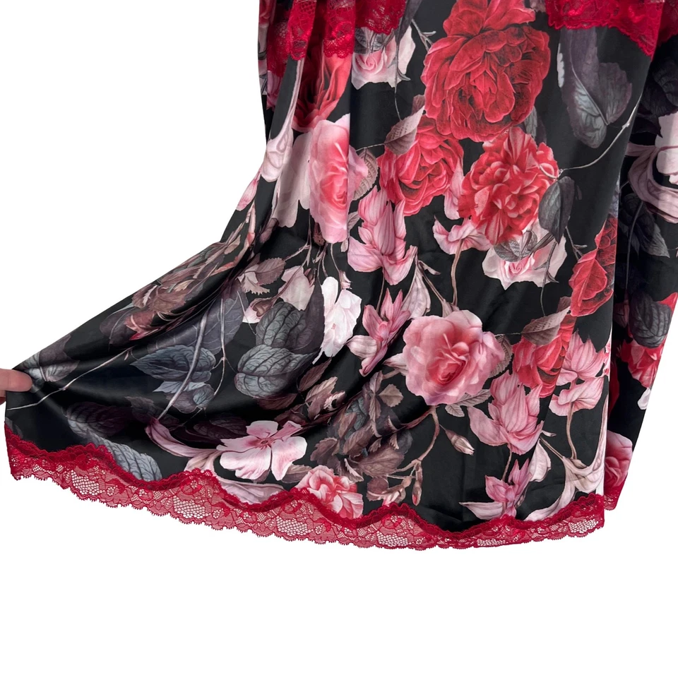 Babydoll de encaje floral cacique quimise 26/28 lencería talla grande ropa para dormir Foto 4 de 4