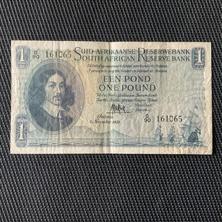 AFRIQUE DU SUD: 1 Pound 03/11/1951 Pick 92c TTB/VF 🔥