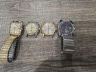 vintage wrist watch lot X 4 All Working. Hamilton, Elgin, Timex, Westclox.