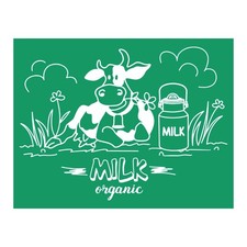 DGAGA Milk Silk Screen Stencils and Chalk Paste Set 8.5x11inches,