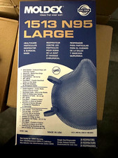 Moldex N95 Respirator surgical Masks, Box of 20 # 1513 Large Exp. Date 09/2030
