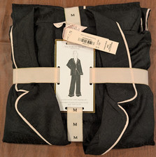 Victoria's Secret Signature 2-Piece Satin Pajama Set Long Sleeve Button M