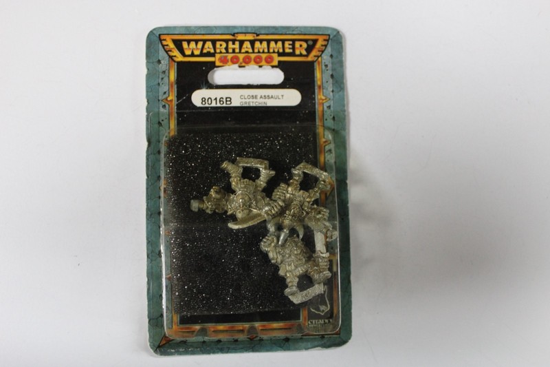 Warhammer 40K Orks Ork OOP Metal Ork Close Assault Gretchin Blister 72926 M