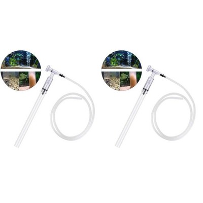 Set of 2 Aquariumzubehör Siphon Für Aquarien Sandreiniger Mulmsauger
