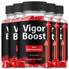 Vigor Boost Gummies, Max Strength Formula, VigorBoost Supplement 5 pack 
