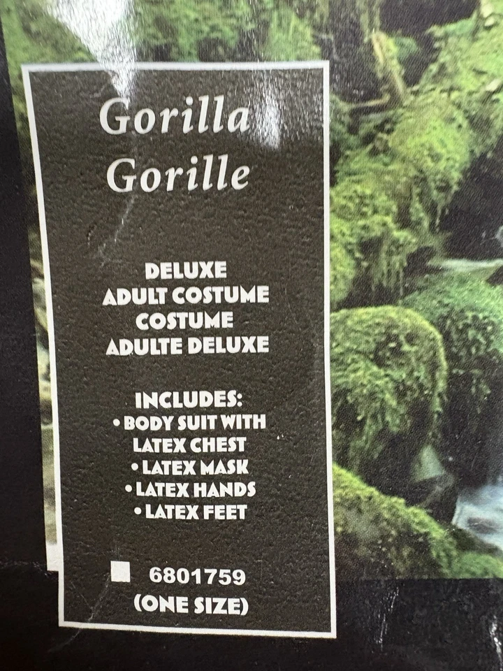 New Classic Comedy Deluxe Gorilla Ape King Kong Fancy Dress Halloween Costume - Image 3 of 4