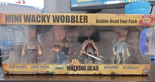Funko Mini Wacky Wobbler The Walking Dead Bobble-Head, Four Pack