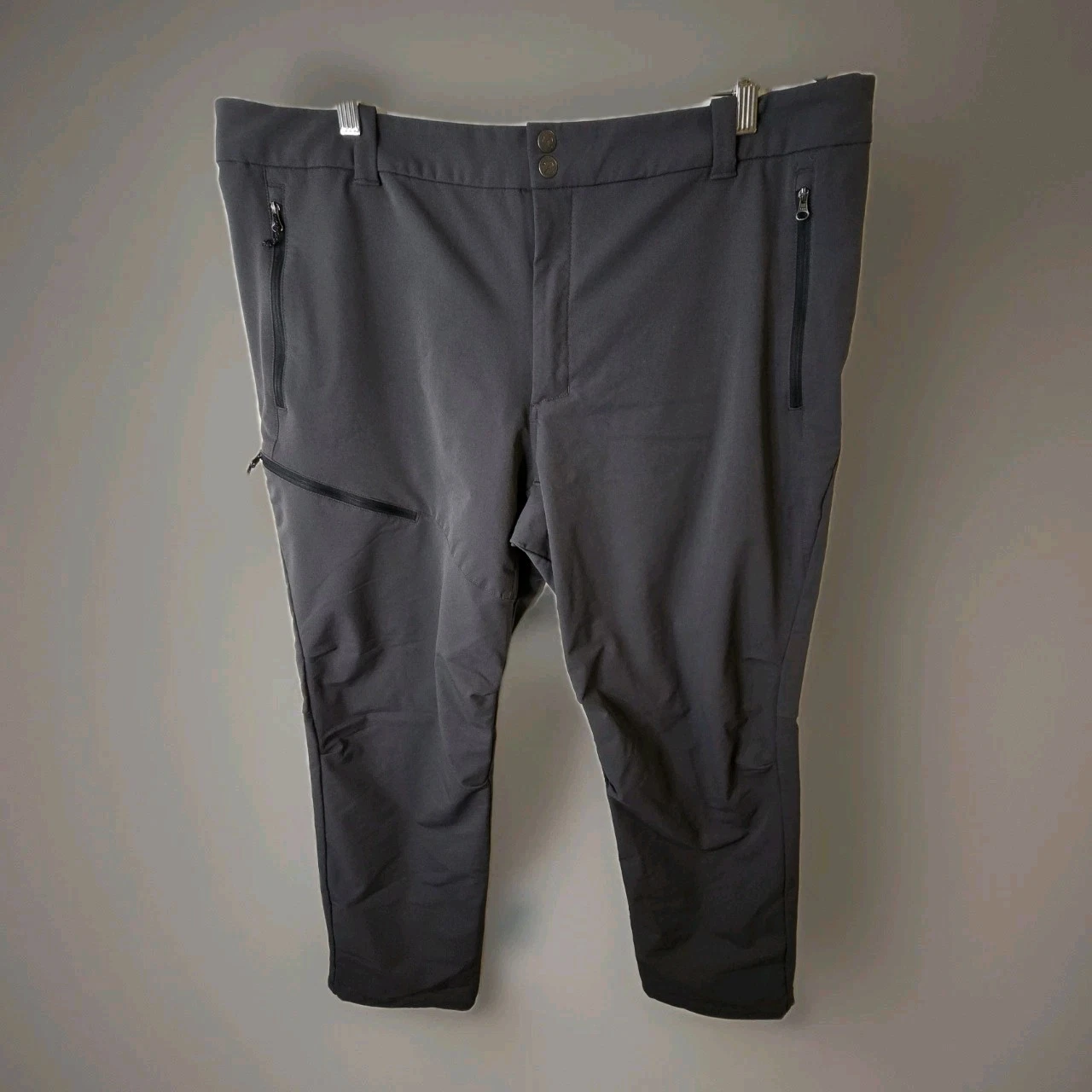 REI Activator 3.0 Pants Men's 42x32 (fit 42×30.5) Gray Softshell Hiking Stretch